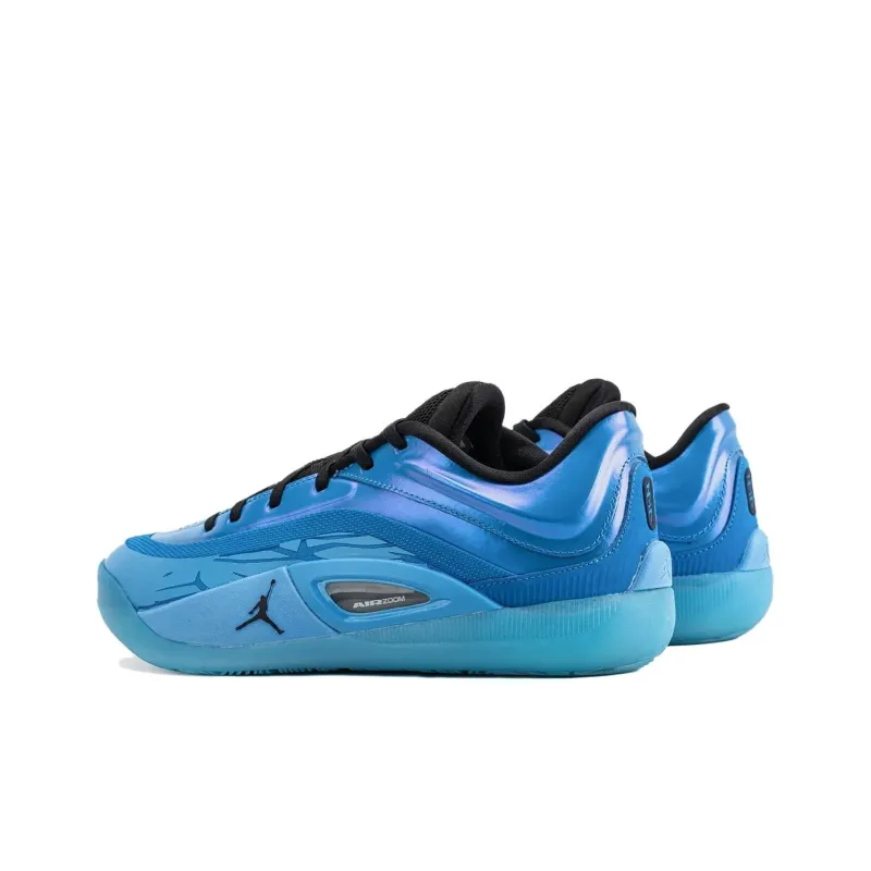 Jordan Zion 4 Low Top Basketball Shoes Men's Blue-3