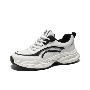 Tonlion Breathable Low Top Casual Shoes Men's White