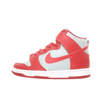 Nike Dunk Anti Slip Wear Resistant High Top Skateboard Shoes Men's Red White