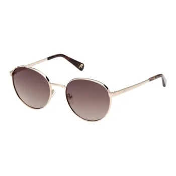 GUESS Metal Round Sunglasses Unisex Gold