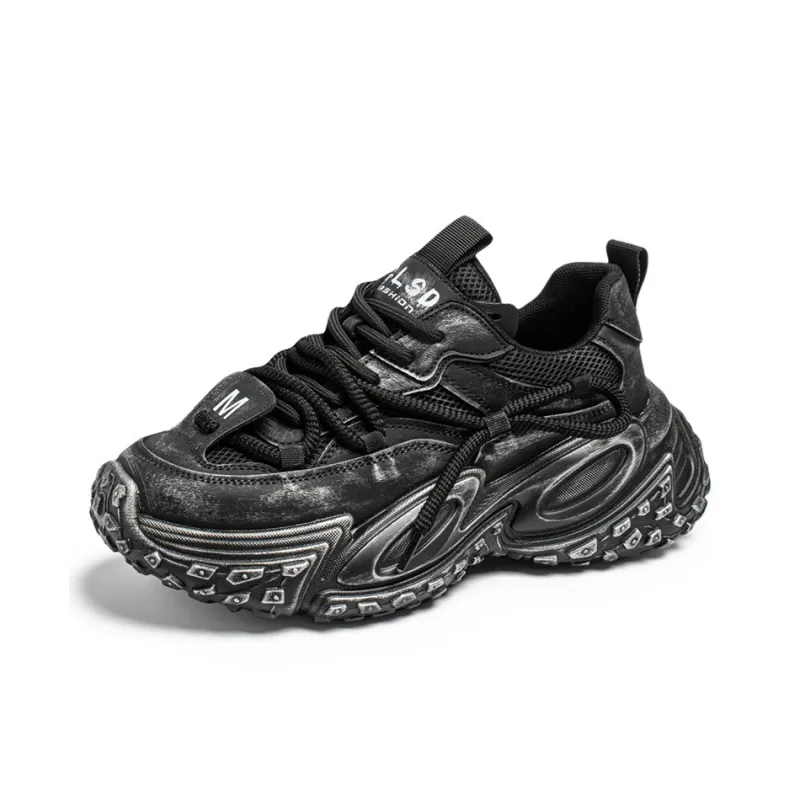 HACKBUTEER Low Top Chunky Sneakers Men's Box Included-2