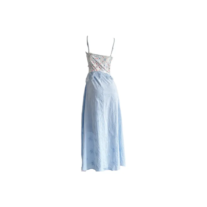 COVER TIME Slip Dresses Women's Blue-1