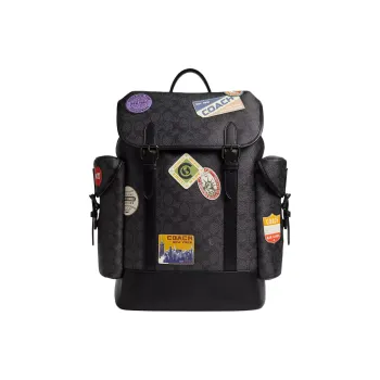 COACH Canvas Backpack Tubas Women's Black