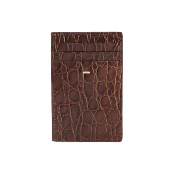 Giuseppe Zanotti Albert 2.0 Crocodile effect Cardholder