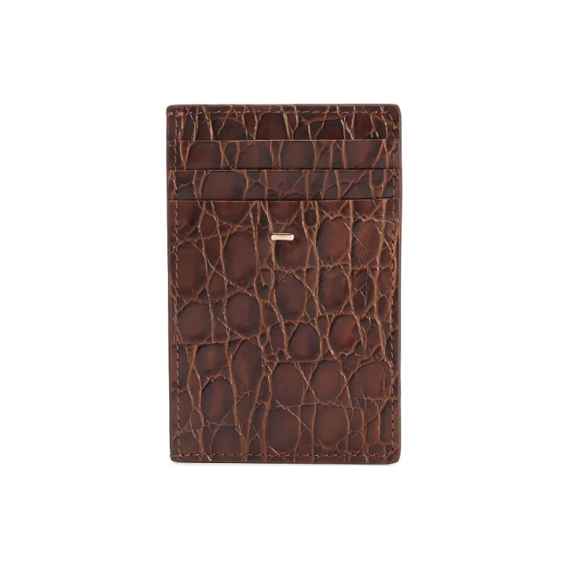 Giuseppe Zanotti Albert 2.0 Crocodile effect Cardholder-0