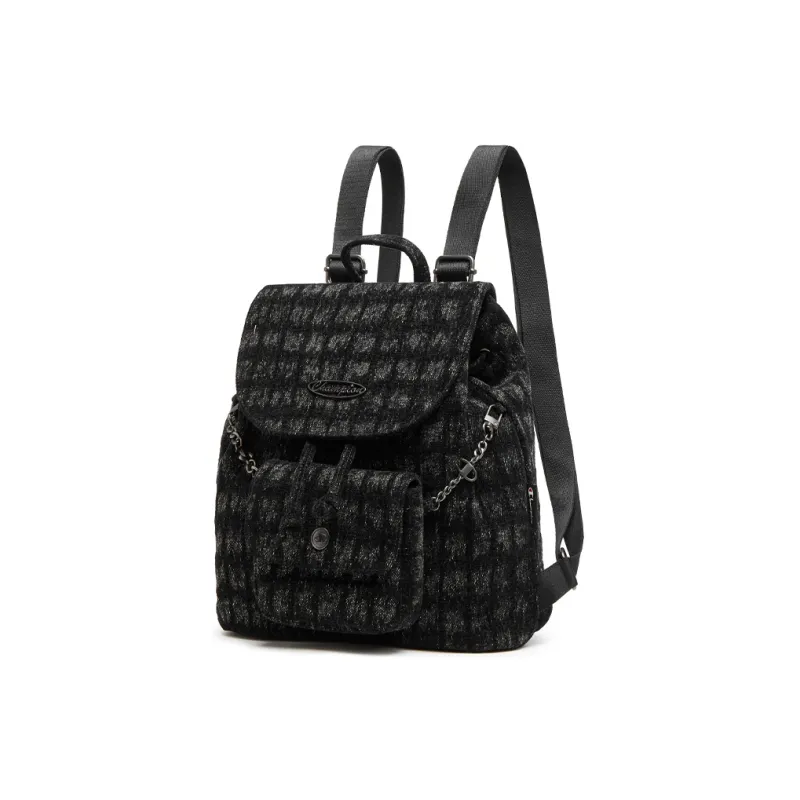 Champion Fabric Backpack Regular Unisex Black/Medium Blue Denim-1