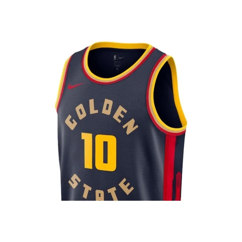 Nike x NBA Golden State Warriors Basketball Jersey Men's Dark Blue-2