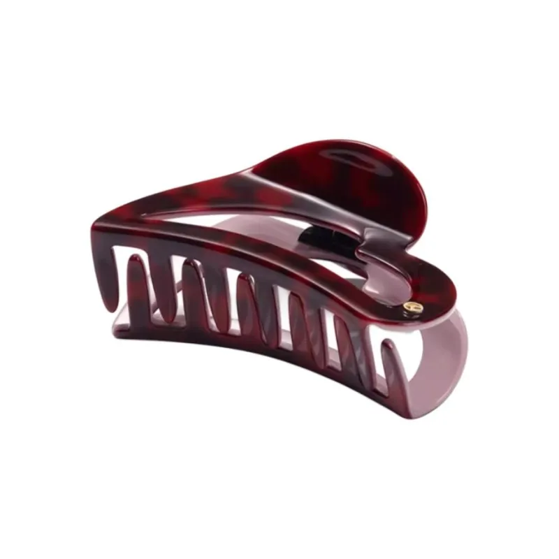 EVITA PERONI Acetate Plate Hair Clips Women's Rose Red-1