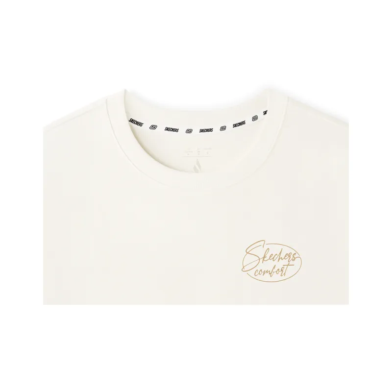 Skechers Sports Alliance Series Regular T Shirt Women's Marshmallow White 0074-2