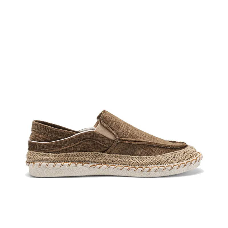 NANJIREN Espadrilles Men Black/White/Brown-11