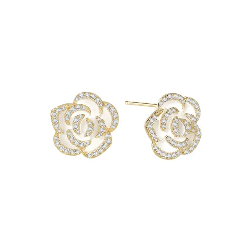 SHINE S925 Silver Stud Earrings Women's
