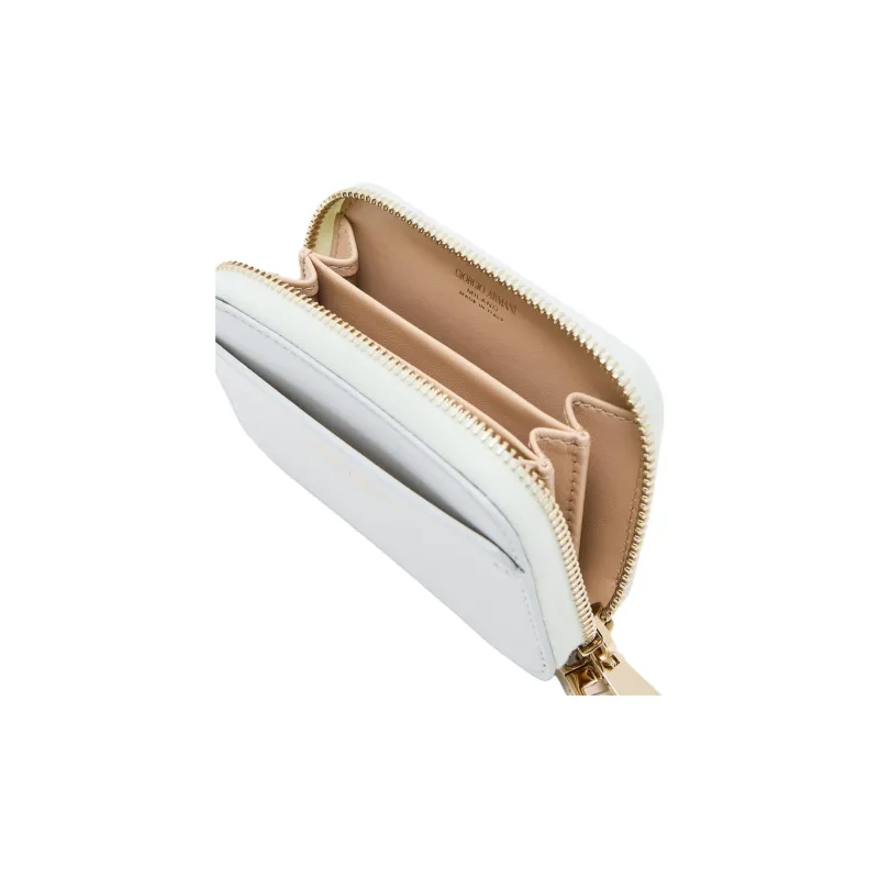 AMANI Cow Leather Wallet Mini Women's Bianco-1