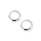 [Suitable for Earlobes]0.8cm Hoop Earrings[Entirely 999 Silver]