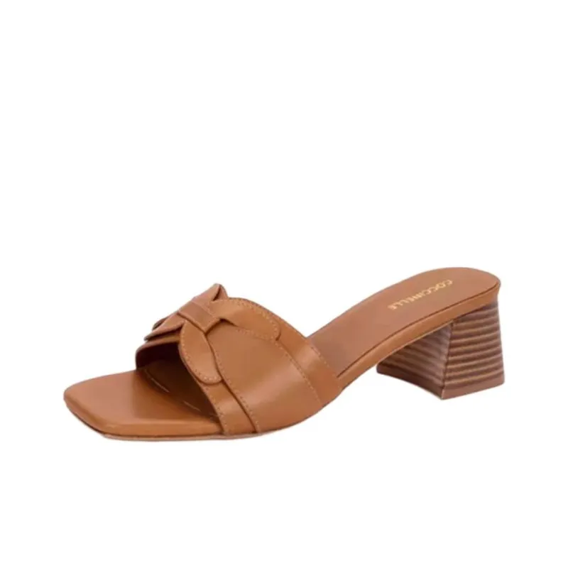 COCCINELLE Slip Resistant Slide Slippers Women's Caramel-2