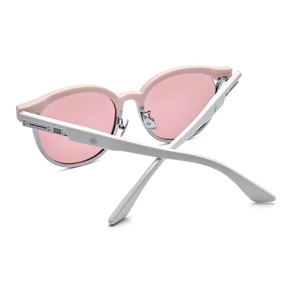 THE OWNER Plate Frame Round Sunglasses Unisex-8