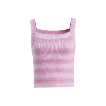 Hopeshow Tank Tops Women's Multicolor Stripes 710
