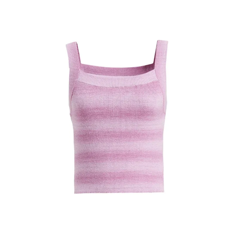 Hopeshow Tank Tops Women's Multicolor Stripes 710-0