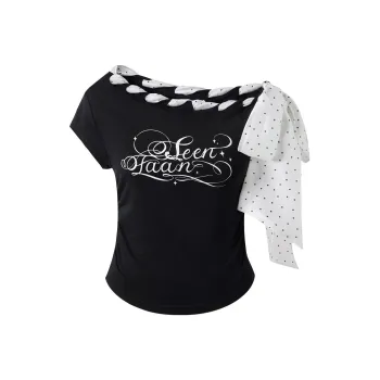 SEENFAAN T Shirts Women's Black