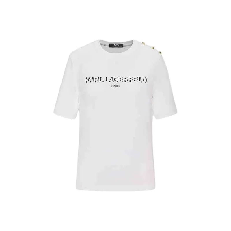 KARL LAGERFELD SS24 Regular T Shirt Women's White-0
