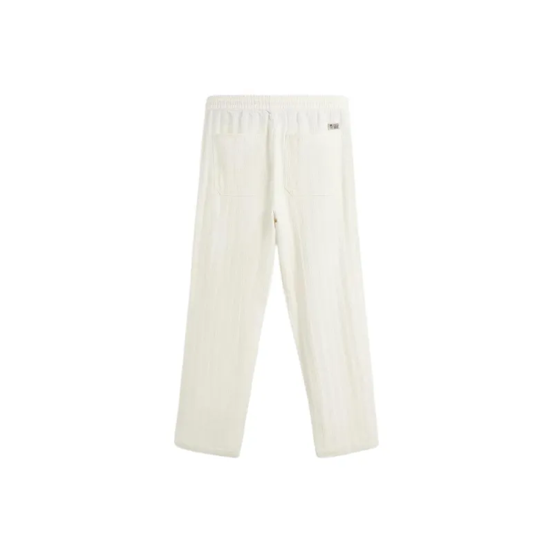 ZARA Casual Pants Men White-1