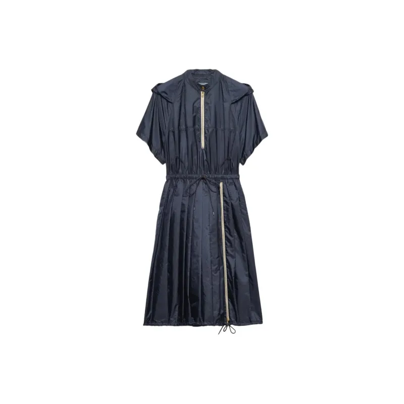 PRADA Re Nylon Zip up Utility Dress-0