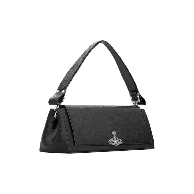 Vivienne Westwood HAZEL Artificial Leather Shoulder Bag, Crossbody Bag, Handbag Tubas Women's Black-1