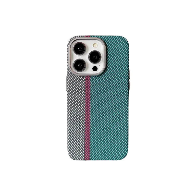 Record Star PC Material Magnetic Kevlar Texture Phone Cases Compatibility IPhone15pro Girlish Business Formal Style-9