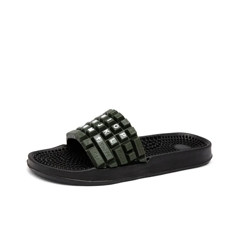 CariteSport EVA Quiet Slip Resistant Odor Resistant Abrasion Resistant Cushioning Slide Slippers Men's-4
