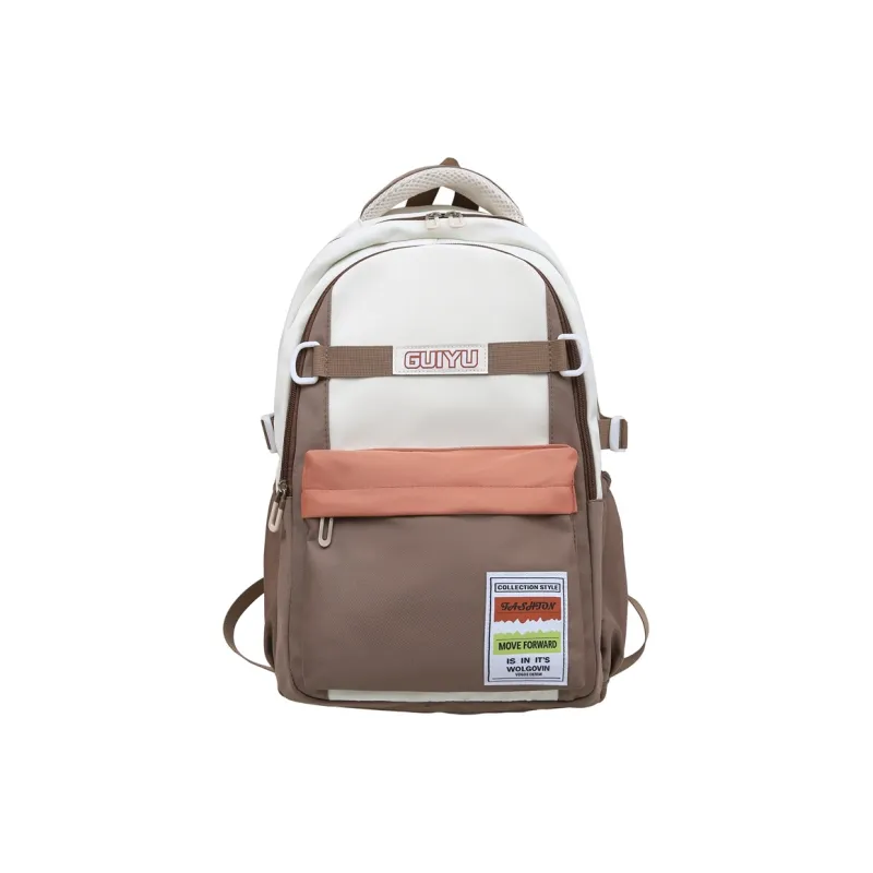WICKBUEN Nylon Backpack Regular Unisex Black/Pink/Khaki/Green-25