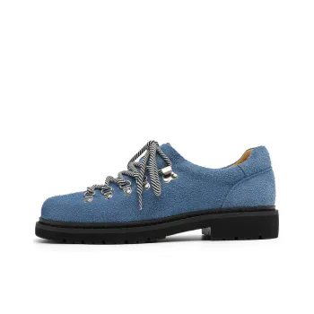 WEISHIBANGWEI Height Increasing Low Top Casual Shoes Men's Long Hair Blue
