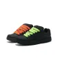 Mismatched Warrior Black Orange Green Shoelace