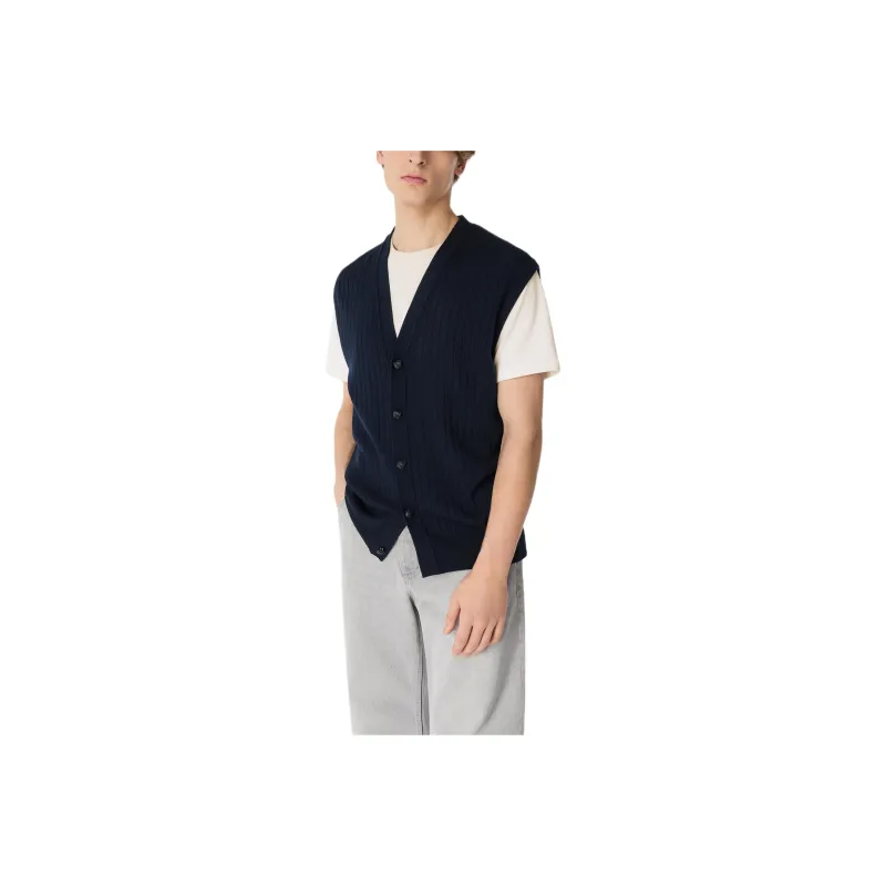 Bottega Veneta SS25 Vest Men's Blue-0