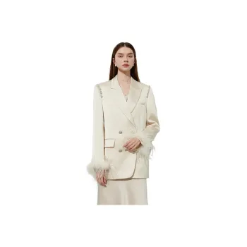 DPLAY Business Suits Women's Creamy Apricot