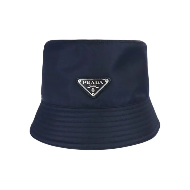 PRADA Polyamide Bucket Hats Men's Blue-0