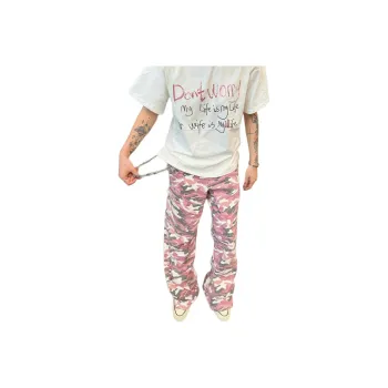 KIRHNE Jeans Unisex Pink