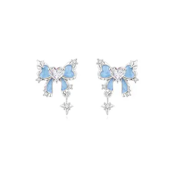 CARLHEIM S925 Silver Stud Earrings Women's