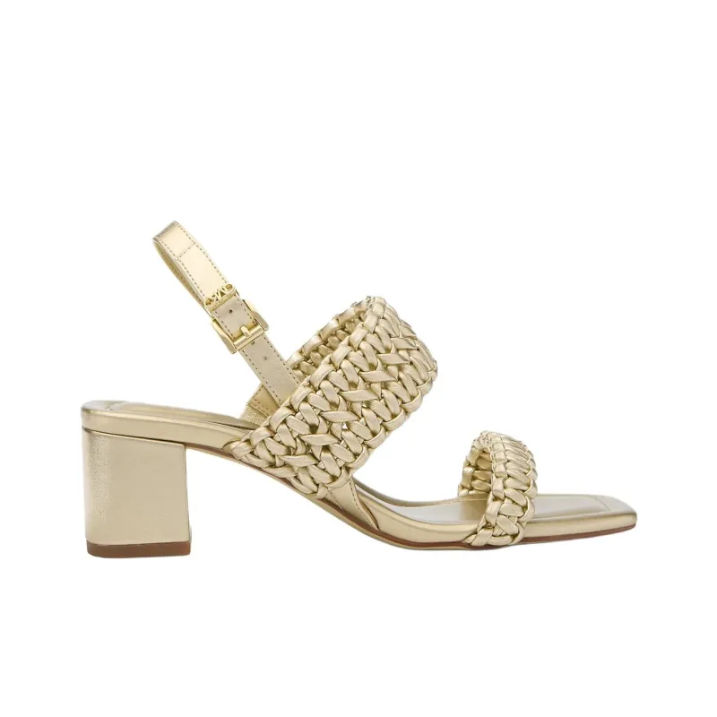 MICHAEL KORS Audrina One Strap Sandals 5cm Women's Gold-1