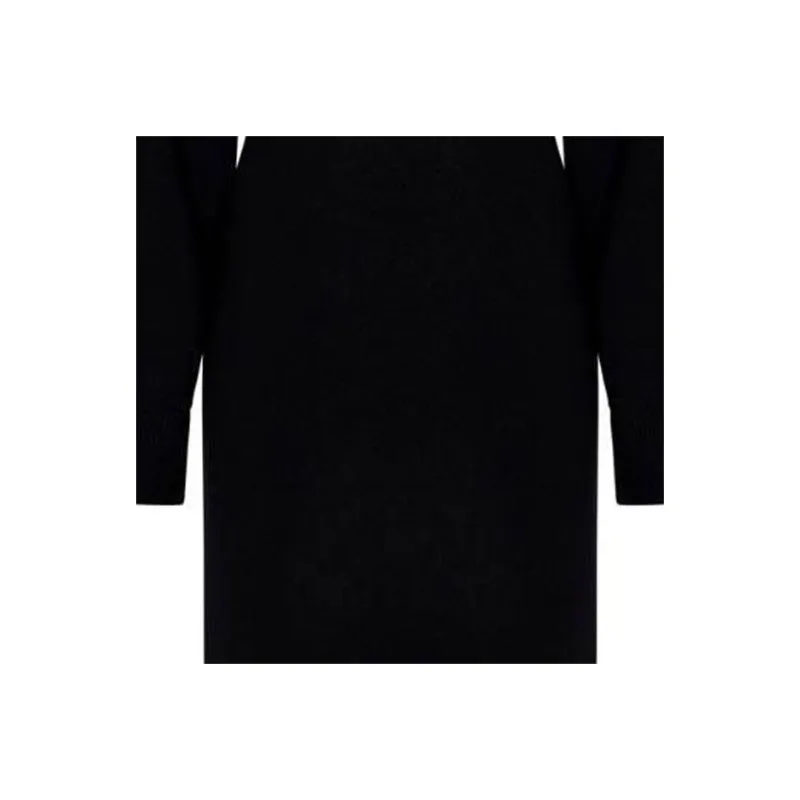 MaxMara Studio Zip Detailed Crewneck Long Sleeved Dress-3