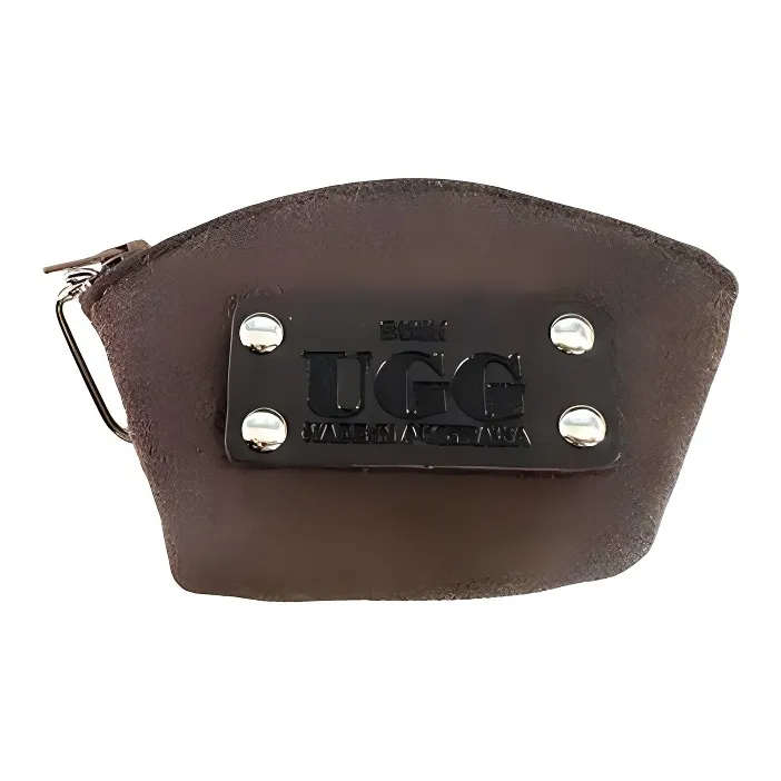 UGG Sheepskin Coin Purse Unisex Chocolate-0