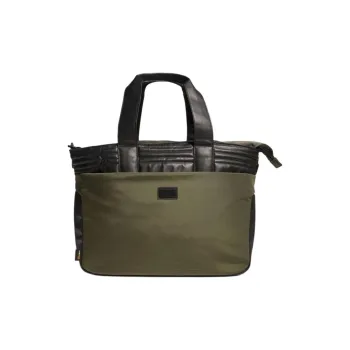 Adidas Nylon Tote Bag, Shopping Bag, Shoulder Bag, Handbag Unisex Olive Green