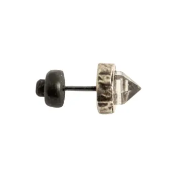 Parts Of Four 10K White Gold, Sterling Silver, Diamond, Crystal, Quartz Stud Earrings Unisex Black