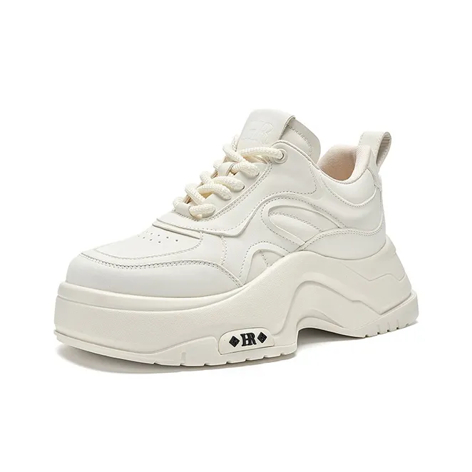 HR Mid Top Casual Shoes Women's Beige-0