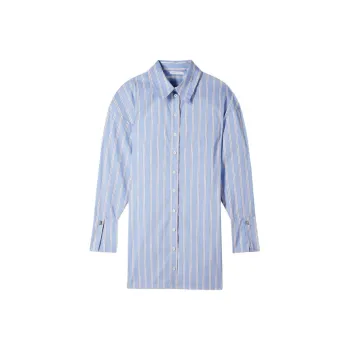 Patrizia Pepe SS25 Long Sleeved Dress Women's Light Blue