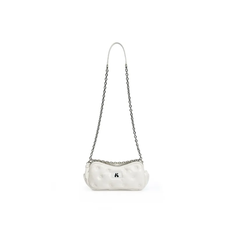 Karkki Top Grain Cow Leather Shoulder Bag Small Size Women's Multicolor-9