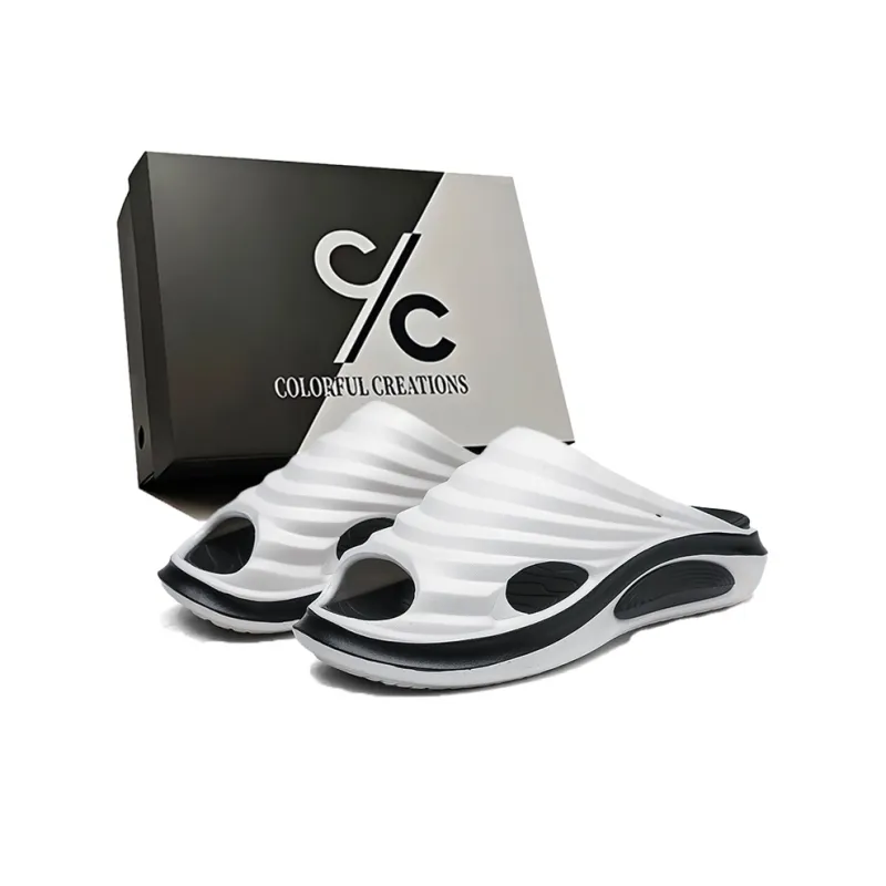 Colorful Creations EVA Quiet, Slip Resistant, Quick Dry Slide Slippers Men's Box-10