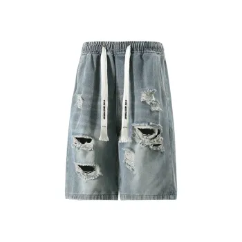 Journey To The West Denim Shorts Unisex