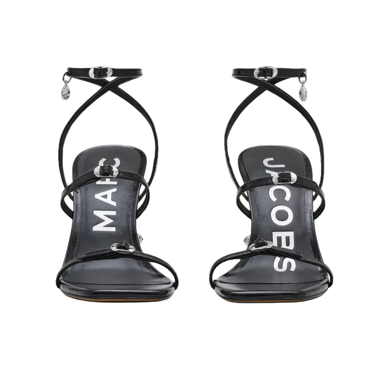 MARC JACOBS Daisies One Strap Sandals 10cm Women's Black-4