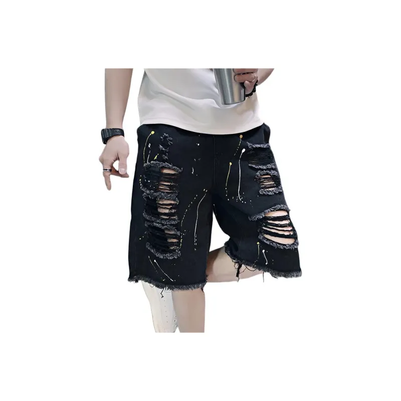 FRQ Denim Shorts Unisex Black-0