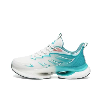 WARRIOR Running Shoes Men Low Top White/Blue/Light Blue/Dark Blue/Black/White/Green