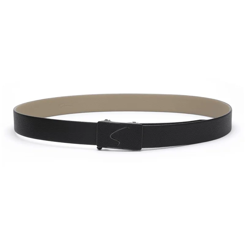 Satchi Cow Leather Belts Men's Black/Khaki Width 3.4cm-3